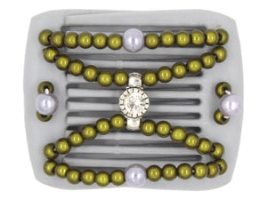 African Butterfly LadyBug Hair Comb - Gray 51