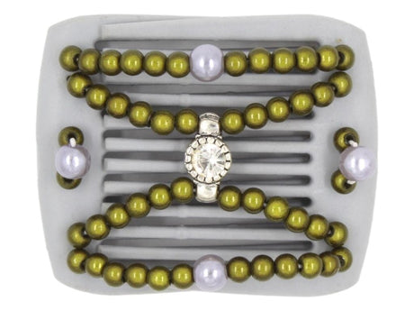 African Butterfly LadyBug Hair Comb - Gray 51