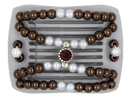 African Butterfly LadyBug Hair Comb - Gray 53