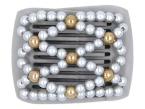 African Butterfly LadyBug Hair Comb - Gray 55