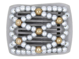 African Butterfly LadyBug Hair Comb - Gray 55