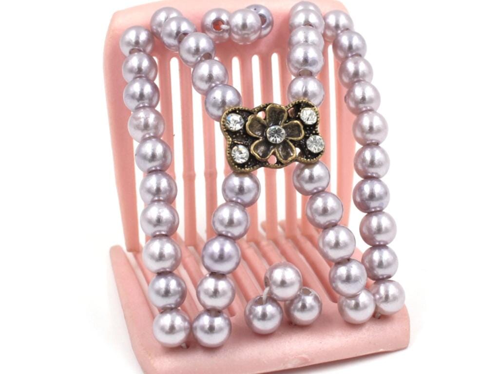 African Butterfly LadyBug Hair Comb - Pink Pearl 25