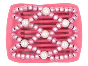 African Butterfly LadyBug Hair Comb - Pink Raspberry 23