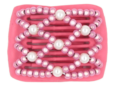 African Butterfly LadyBug Hair Comb - Pink Raspberry 23