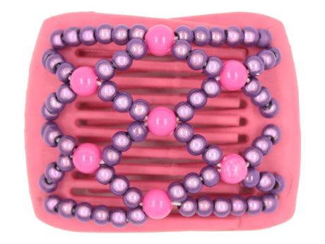 African Butterfly LadyBug Hair Comb - Pink Raspberry 25