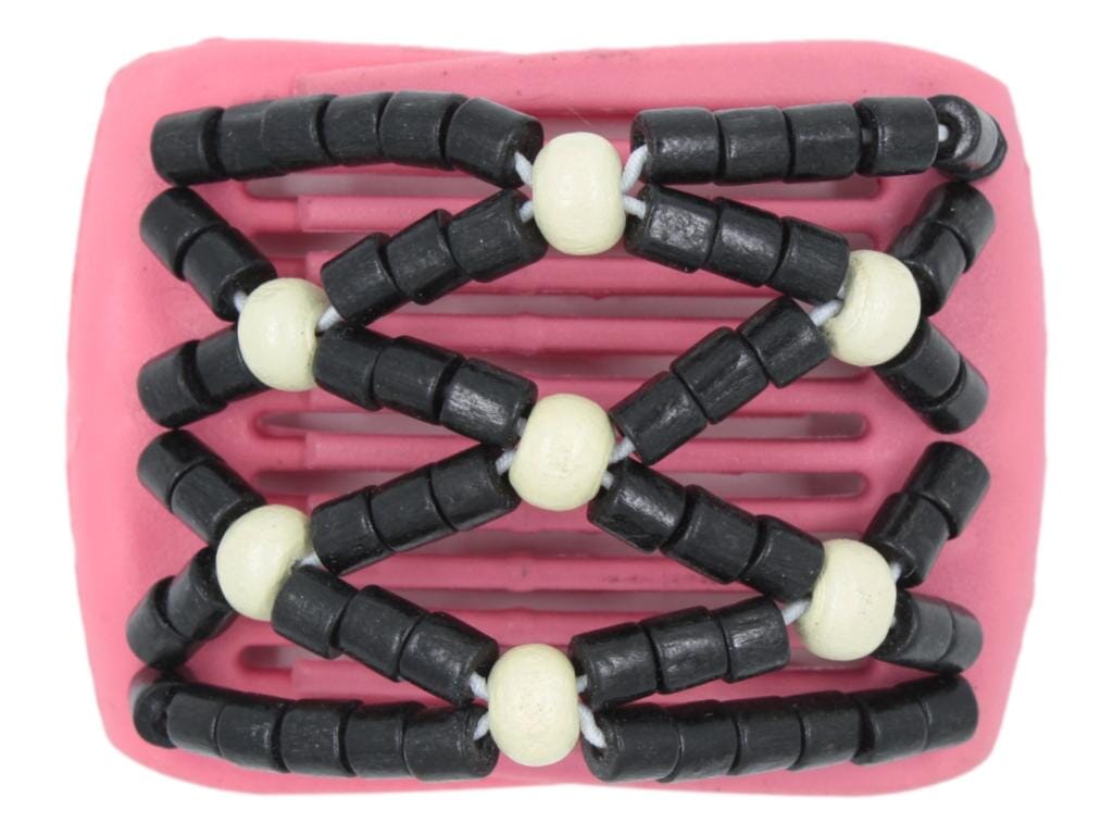 African Butterfly LadyBug Hair Comb - Pink Raspberry 27