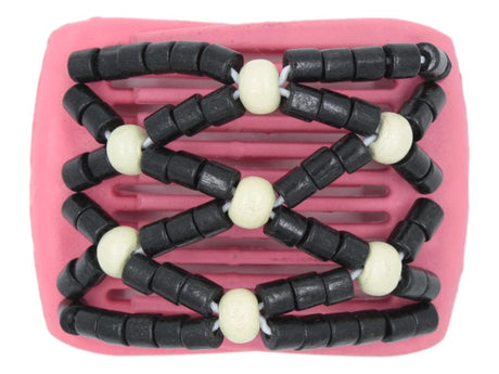 African Butterfly LadyBug Hair Comb - Pink Raspberry 27