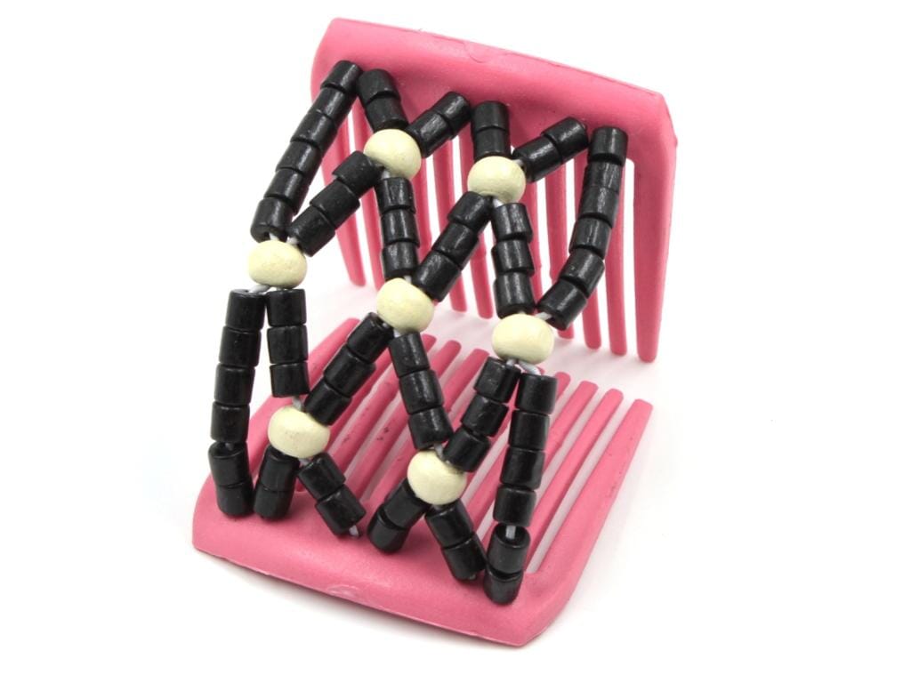 African Butterfly LadyBug Hair Comb - Pink Raspberry 27