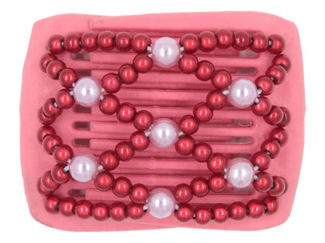 African Butterfly LadyBug Hair Comb - Pink Raspberry 29