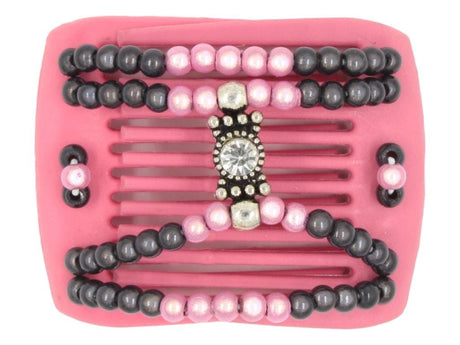 African Butterfly LadyBug Hair Comb - Pink Raspberry 31