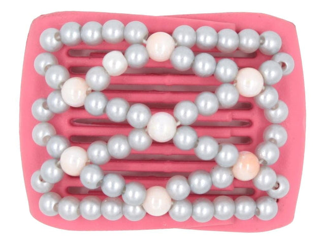 African Butterfly LadyBug Hair Comb - Pink Raspberry 32