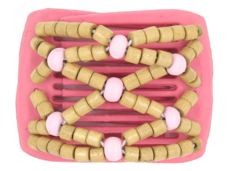 African Butterfly LadyBug Hair Comb - Pink Raspberry 33