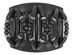 African Butterfly Thick Hair Comb - Beada Black 161