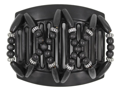 African Butterfly Thick Hair Comb - Beada Black 161