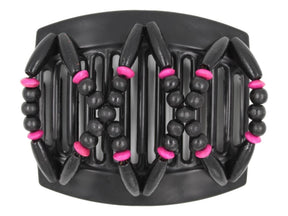 African Butterfly Thick Hair Comb - Beada Black 163