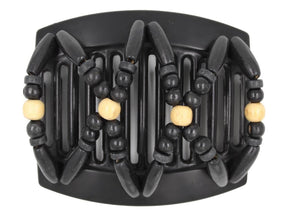 African Butterfly Thick Hair Comb - Beada Black 164