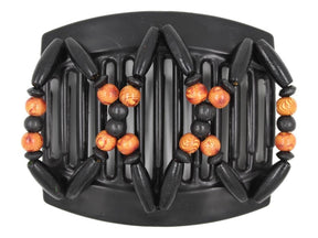 African Butterfly Thick Hair Comb - Beada Black 167