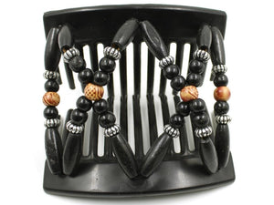 African Butterfly Thick Hair Comb - Beada Black 169