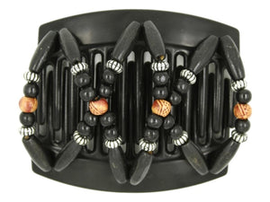 African Butterfly Thick Hair Comb - Beada Black 169