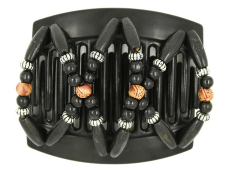 African Butterfly Thick Hair Comb - Beada Black 169