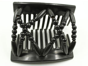 African Butterfly Thick Hair Comb - Beada Black 170