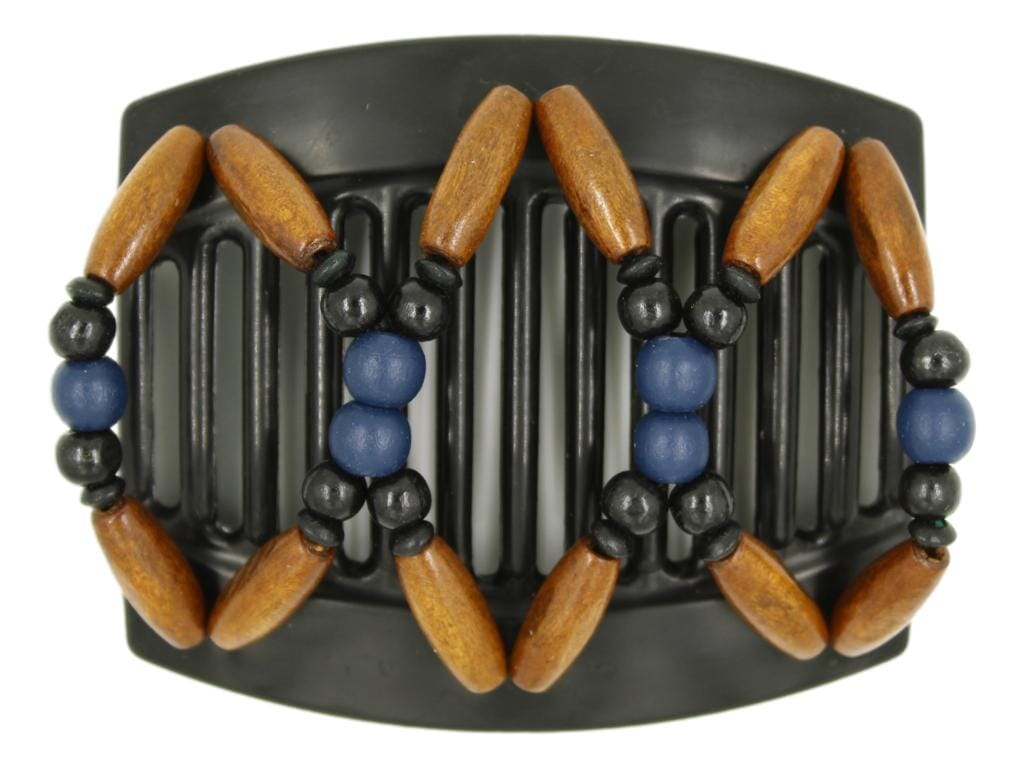 African Butterfly Thick Hair Comb - Beada Black 171
