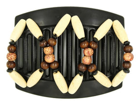 African Butterfly Thick Hair Comb - Beada Black 173