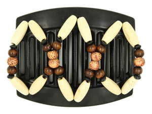 African Butterfly Thick Hair Comb - Beada Black 173