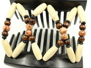 African Butterfly Thick Hair Comb - Beada Black 173