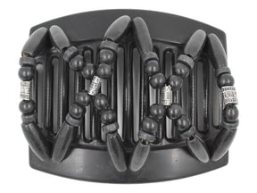 African Butterfly Thick Hair Comb - Beada Black 195