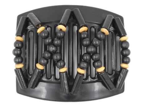 African Butterfly Thick Hair Comb - Beada Black 197