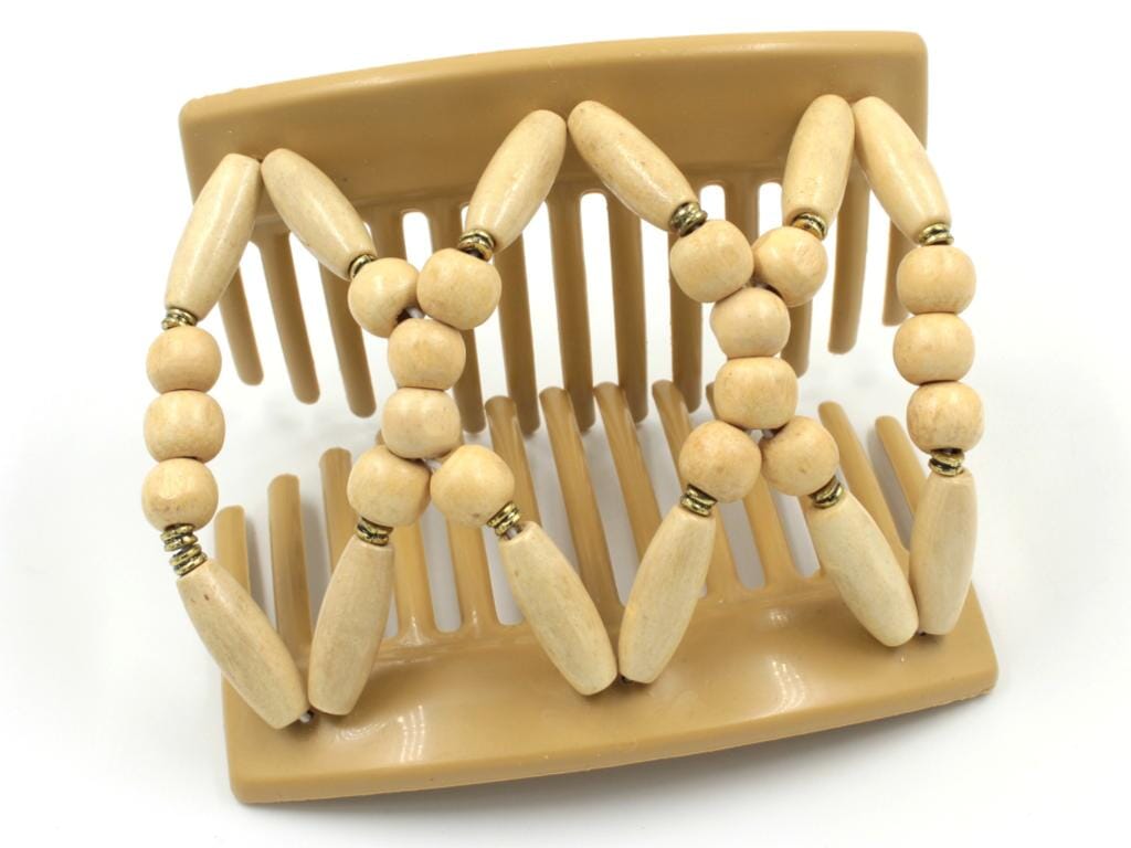 African Butterfly Thick Hair Comb - Beada Blonde 106