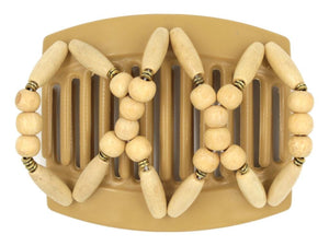 African Butterfly Thick Hair Comb - Beada Blonde 106