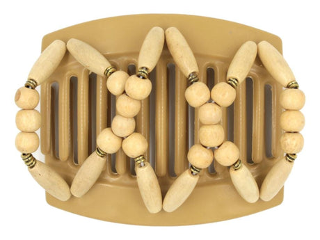 African Butterfly Thick Hair Comb - Beada Blonde 106