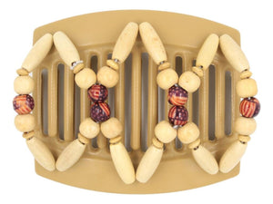 African Butterfly Thick Hair Comb - Beada Blonde 107