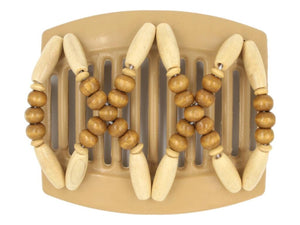 African Butterfly Thick Hair Comb - Beada Blonde 108