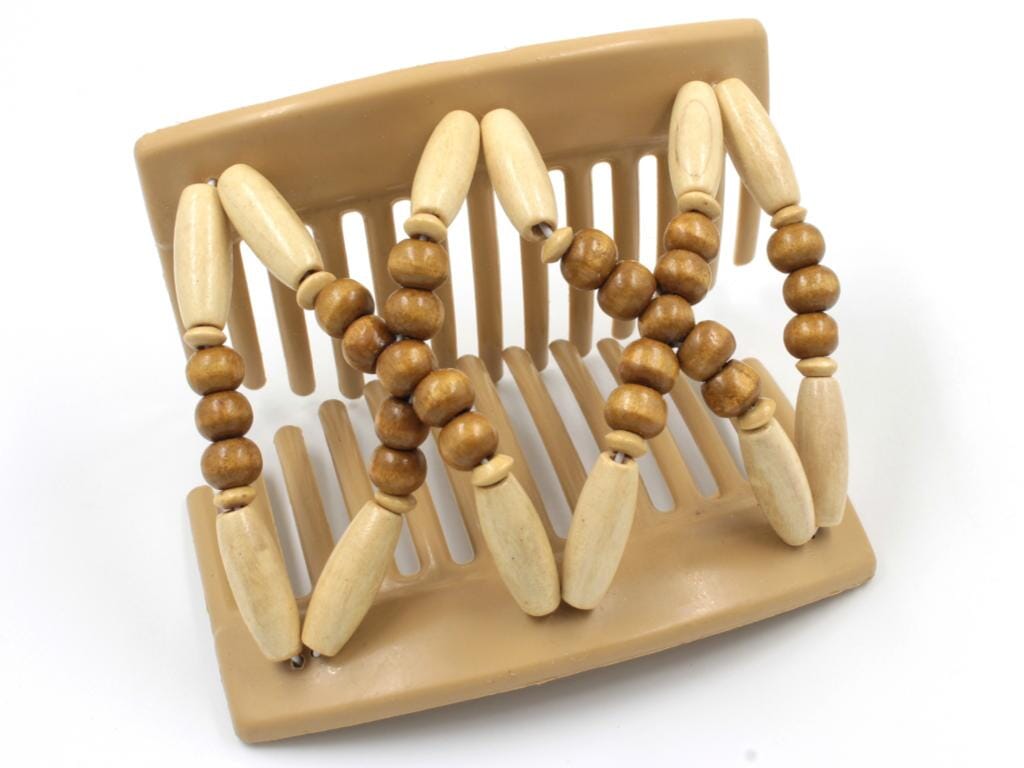 African Butterfly Thick Hair Comb - Beada Blonde 108