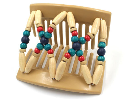 African Butterfly Thick Hair Comb - Beada Blonde 110