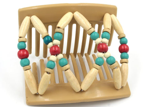 African Butterfly Thick Hair Comb - Beada Blonde 99