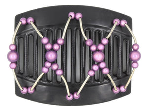 African Butterfly Thick Hair Comb - Beada Tube Black 74