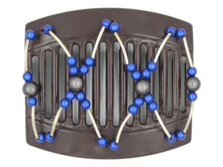 African Butterfly Thick Hair Comb - Beada Tube Brown 71