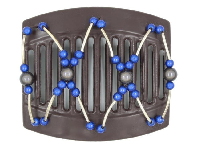 African Butterfly Thick Hair Comb - Beada Tube Brown 71