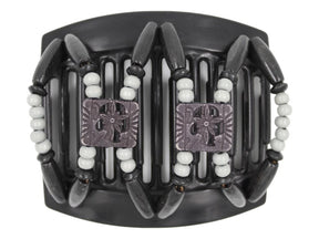 African Butterfly Thick Hair Comb - Dupla Black 151