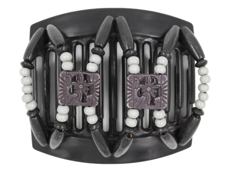 African Butterfly Thick Hair Comb - Dupla Black 151