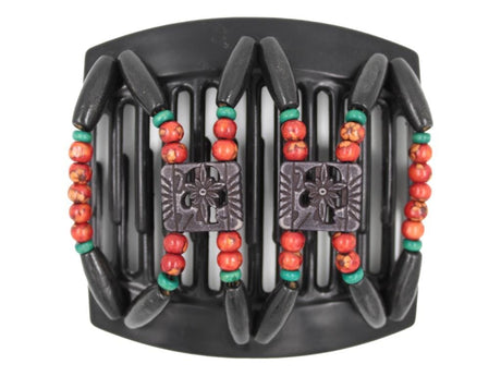 African Butterfly Thick Hair Comb - Dupla Black 152