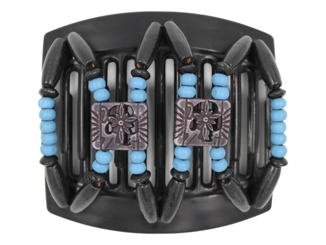 African Butterfly Thick Hair Comb - Dupla Black 153