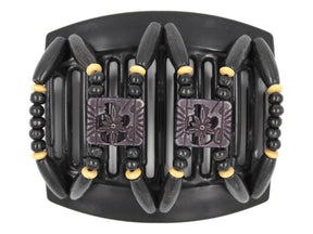 African Butterfly Thick Hair Comb - Dupla Black 154
