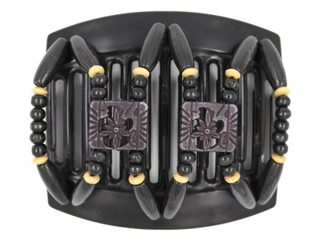 African Butterfly Thick Hair Comb - Dupla Black 154