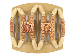 African Butterfly Thick Hair Comb - Dupla Blonde 94