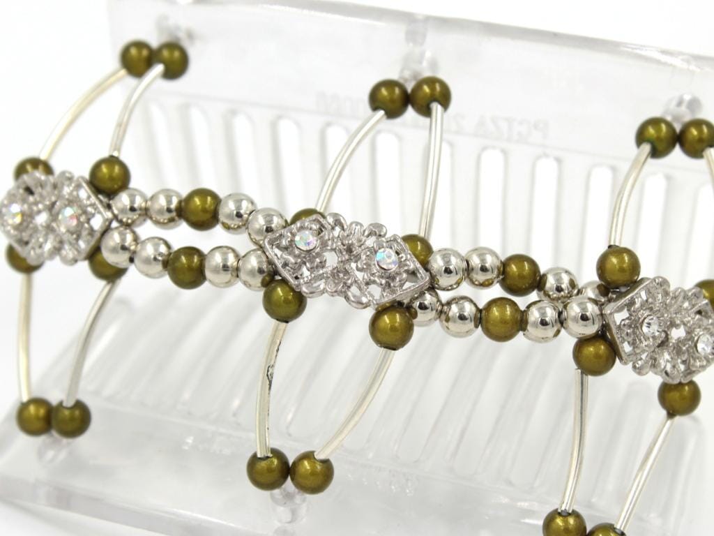 African Butterfly Thick Hair Comb - Flowers Clear 80